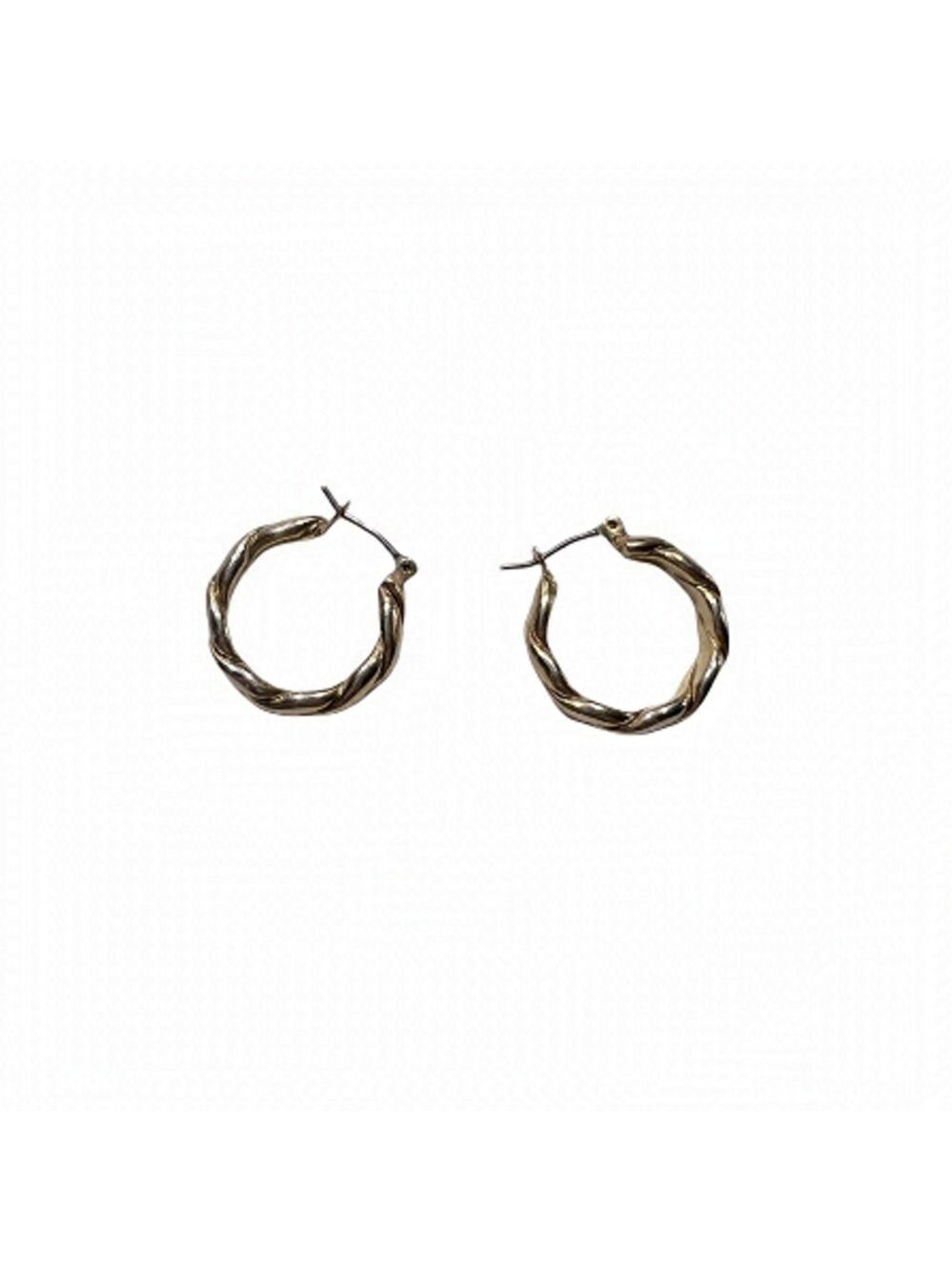 GOLD Twist Hoop Earrings.